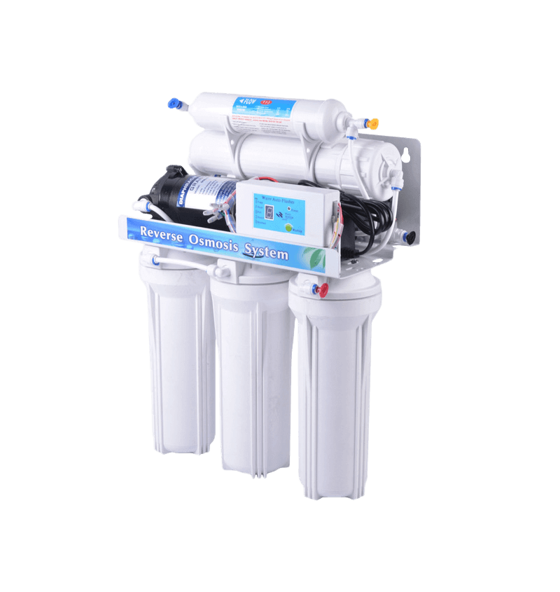جهاز تنقية المياه بالأشعة فوق البنفسجية والرشاقة والتناضح العكسي RO-50G-C1